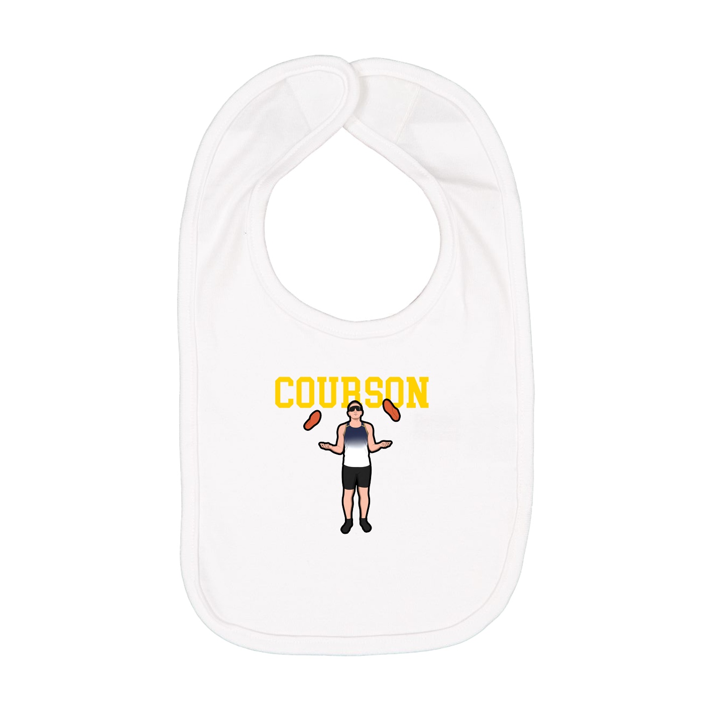 Infant Bib — Shirsey in White