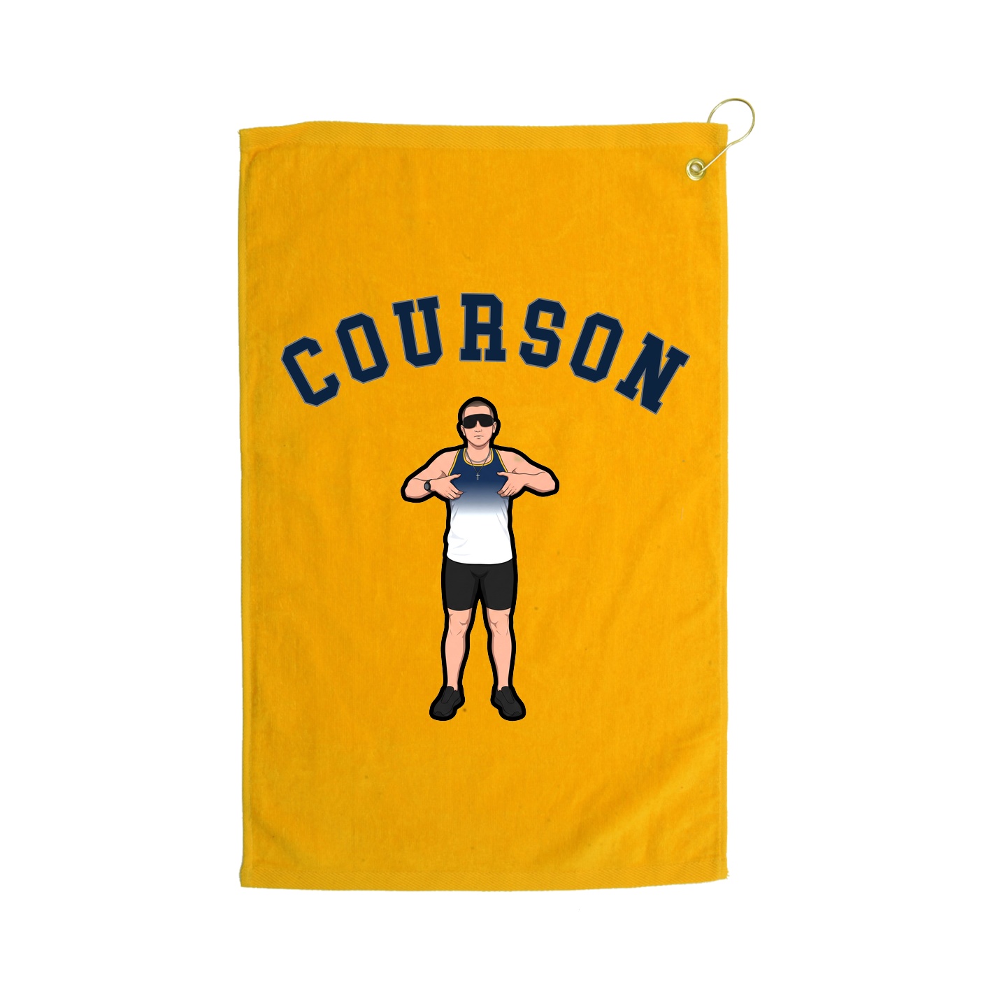 Golf Towel — Shirsey Arch in Gold