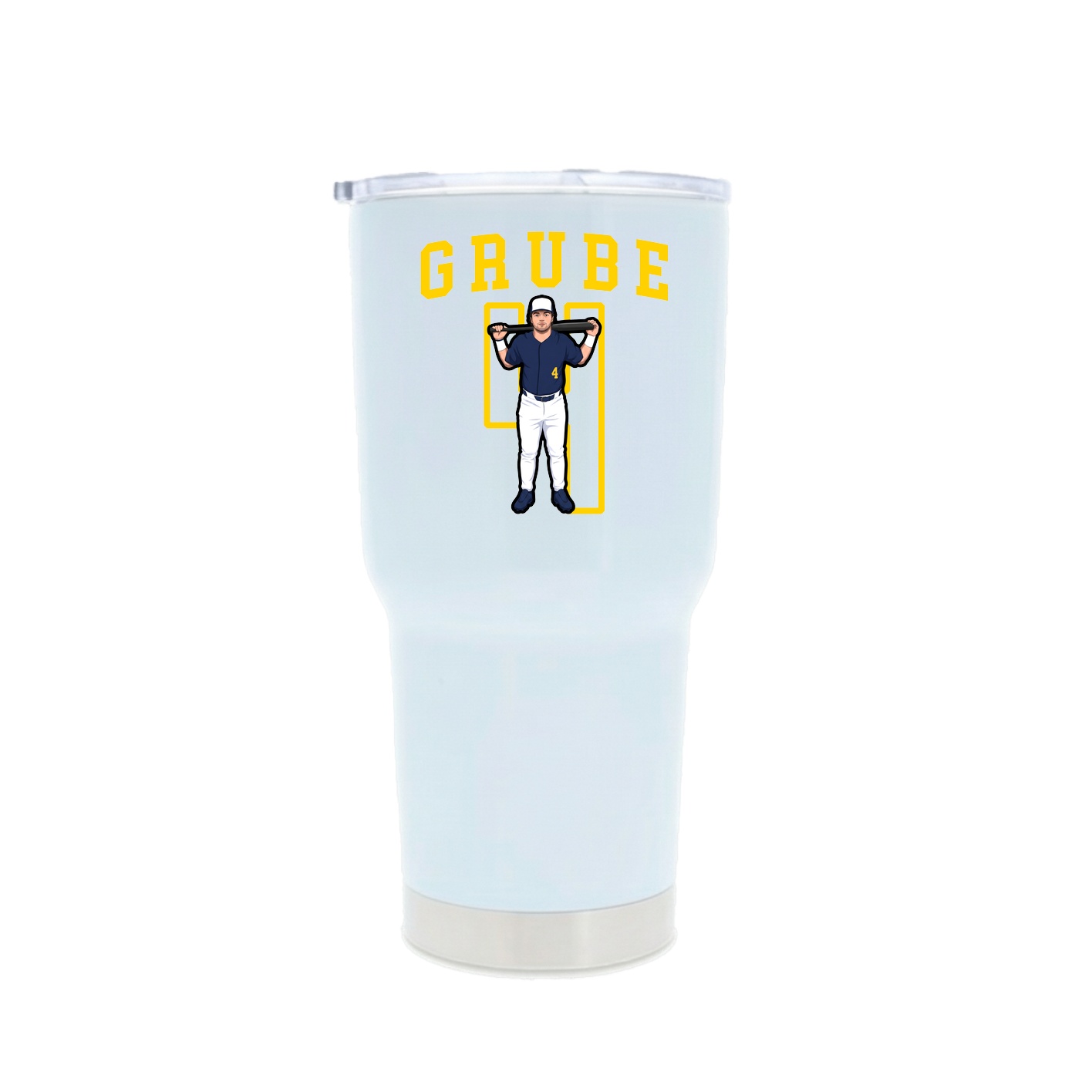 30oz Stainless Steel Tumbler — Shirsey in White