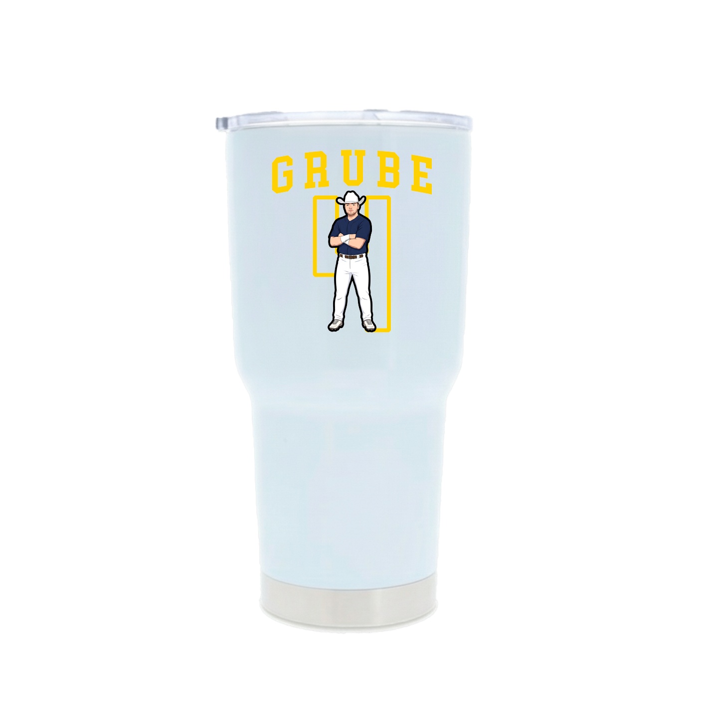 30oz Stainless Steel Tumbler — Shirsey in White