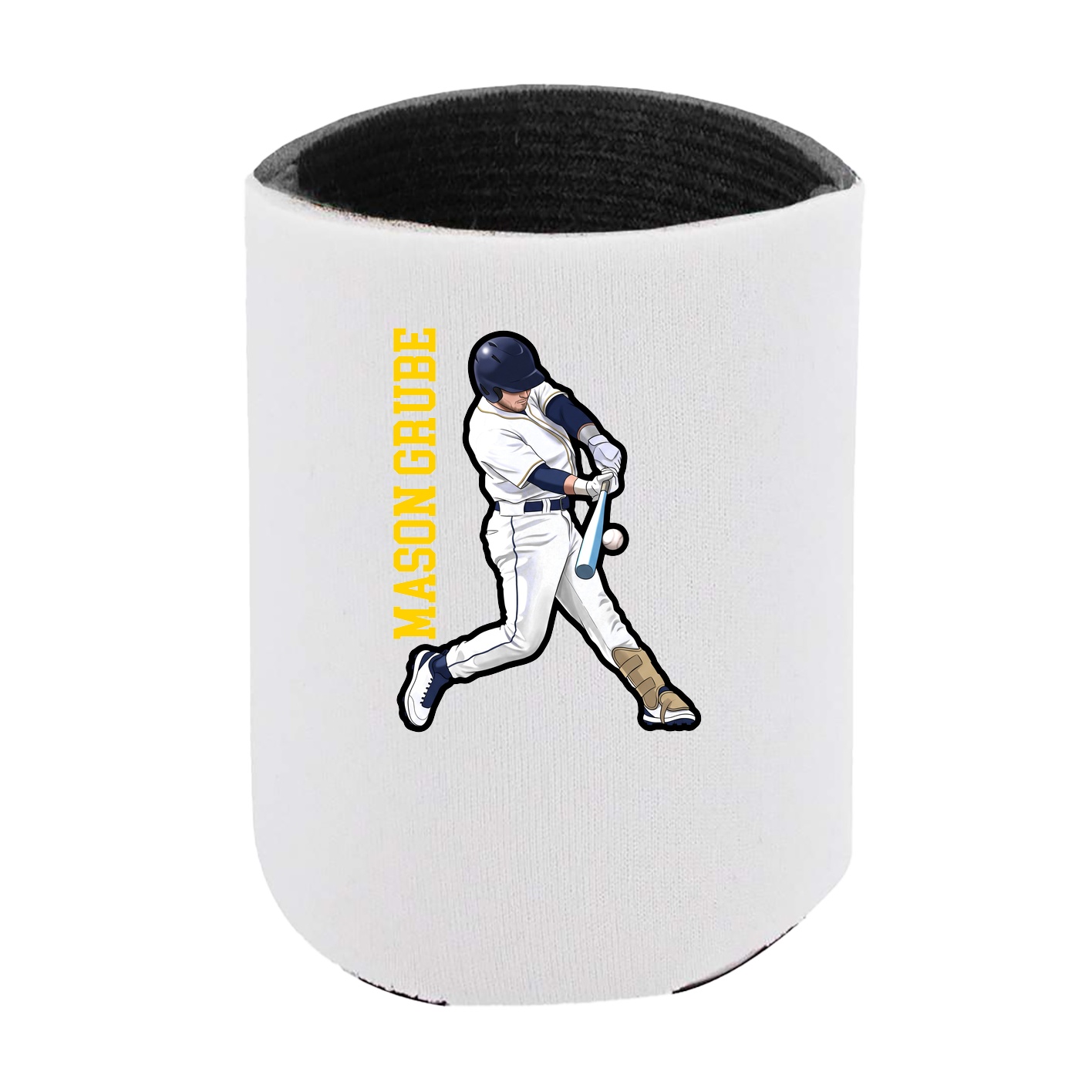 Can Holder — Name Vertical in White
