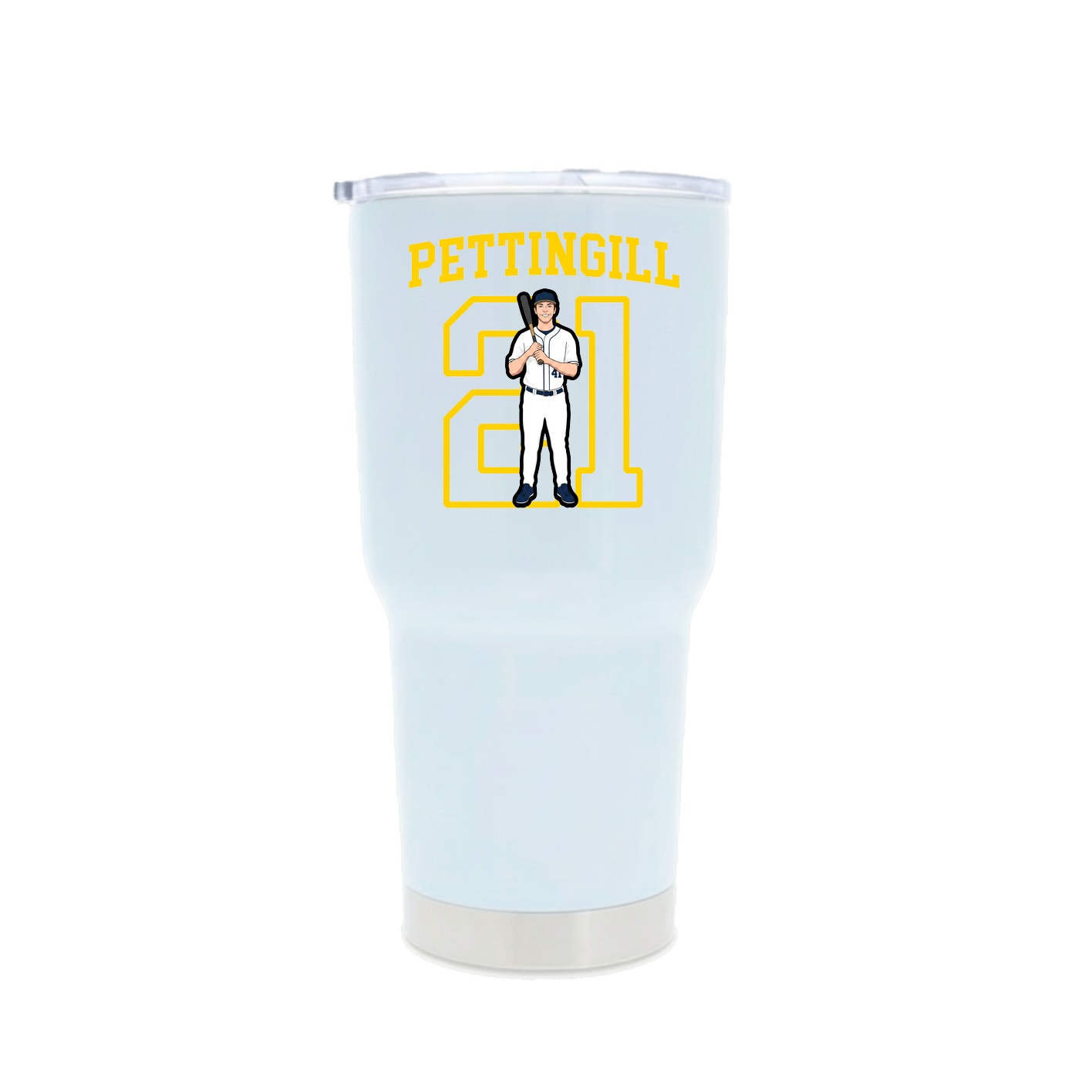 30oz Stainless Steel Tumbler — Shirsey in White