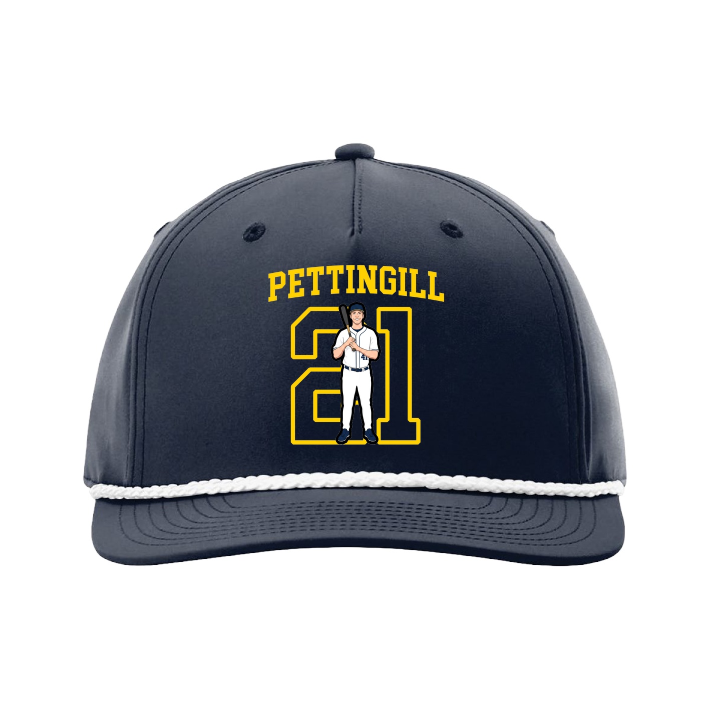 Five-Panel Classic Rope Cap — Shirsey in Navy