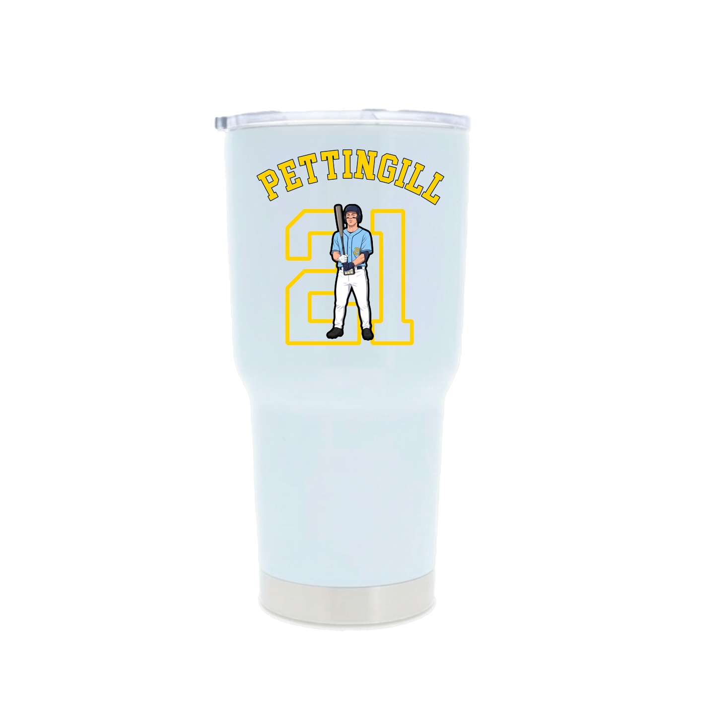 30oz Stainless Steel Tumbler — Shirsey Arch in White