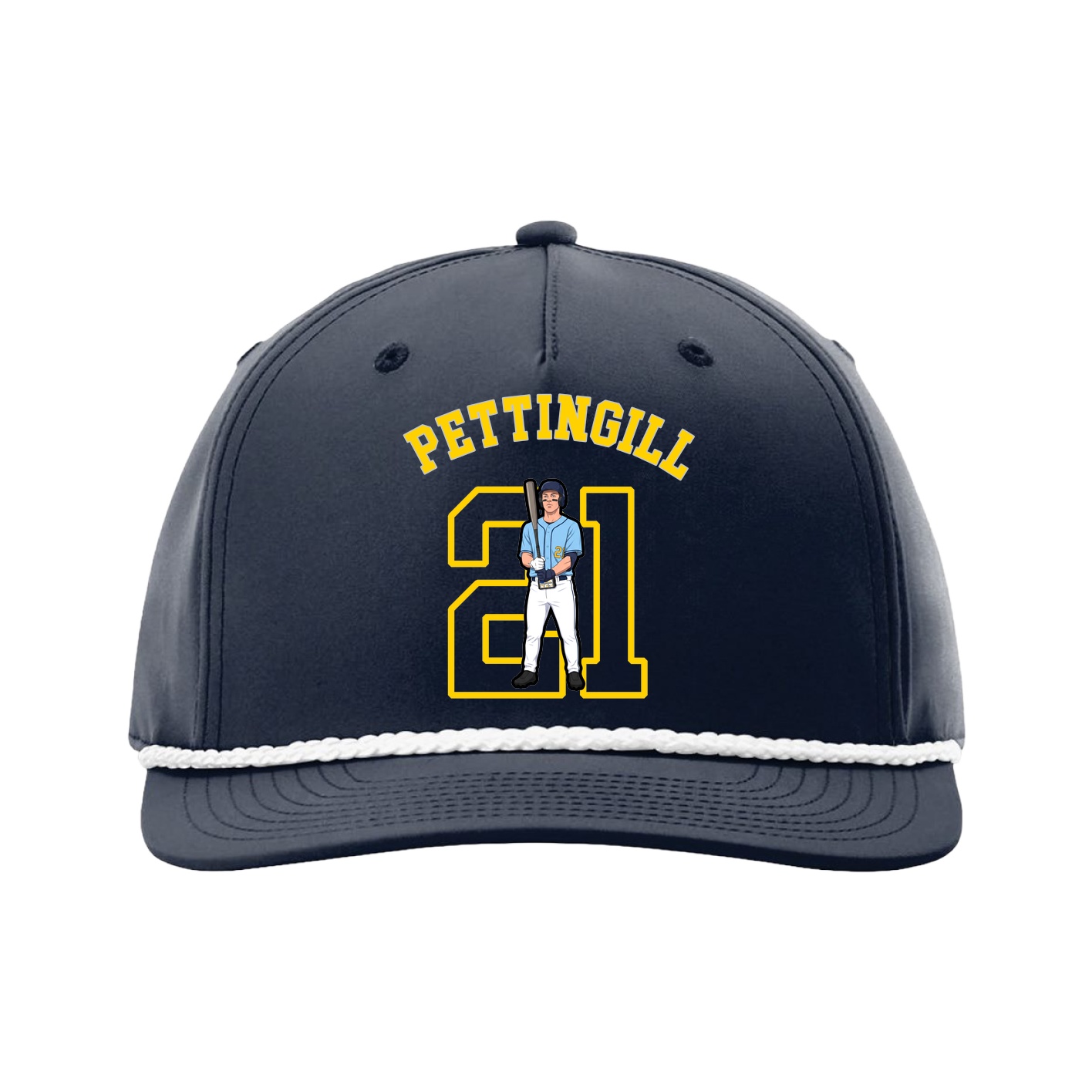 Five-Panel Classic Rope Cap — Shirsey Arch in Navy