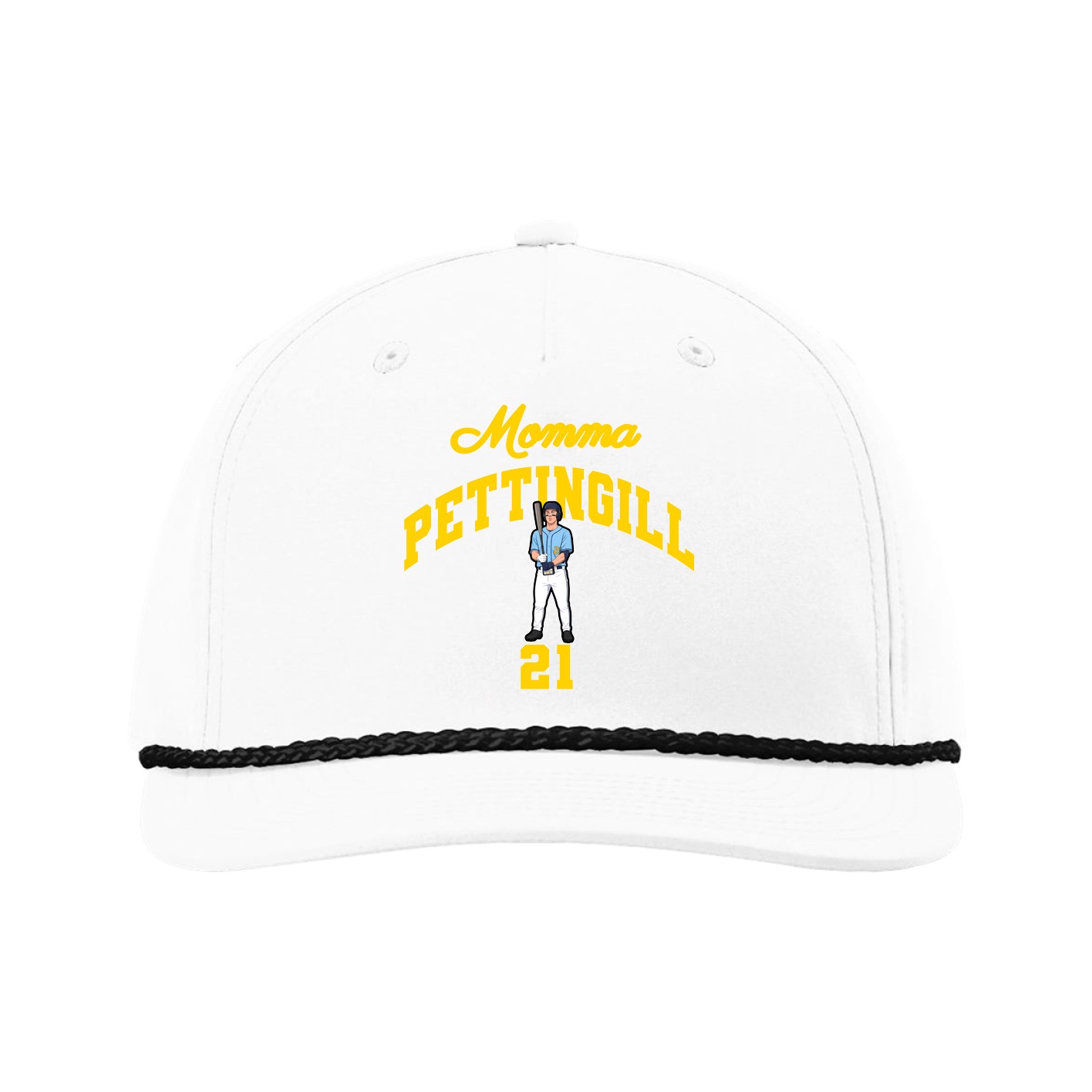 Five-Panel Classic Rope Cap — Mothers Day Arch in White