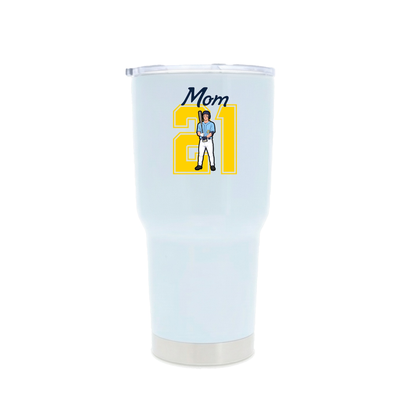 30oz Stainless Steel Tumbler — Mothers Day Shirsey in White