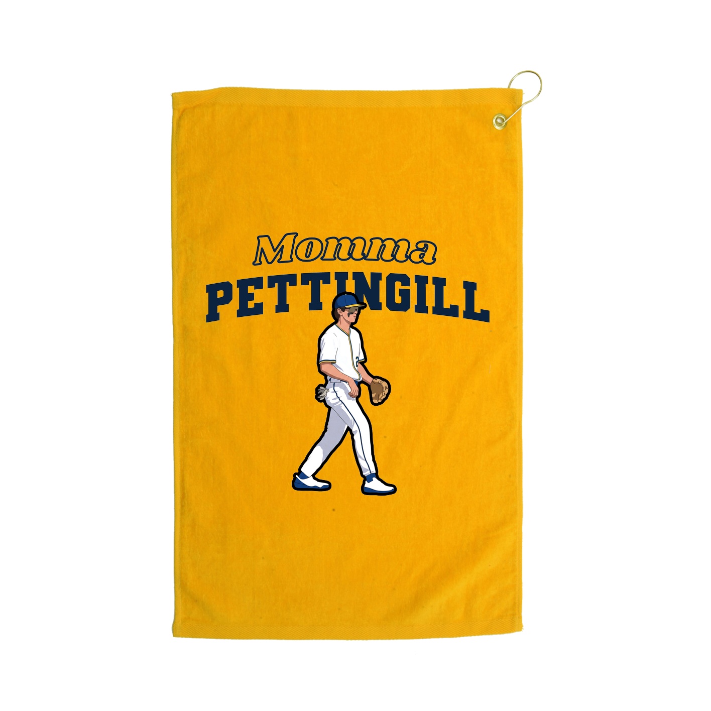 Golf Towel — Mothers Day Block in Gold