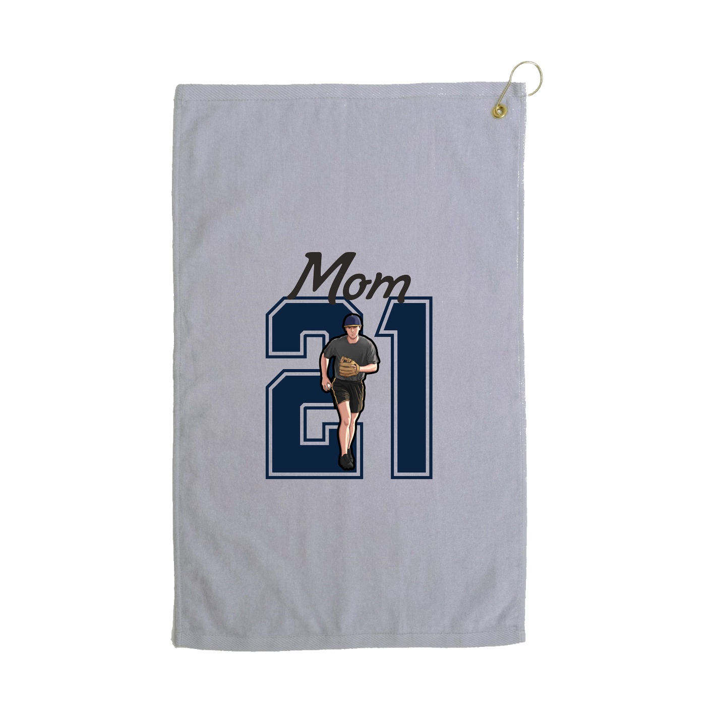 Golf Towel — Mothers Day Shirsey in Grey
