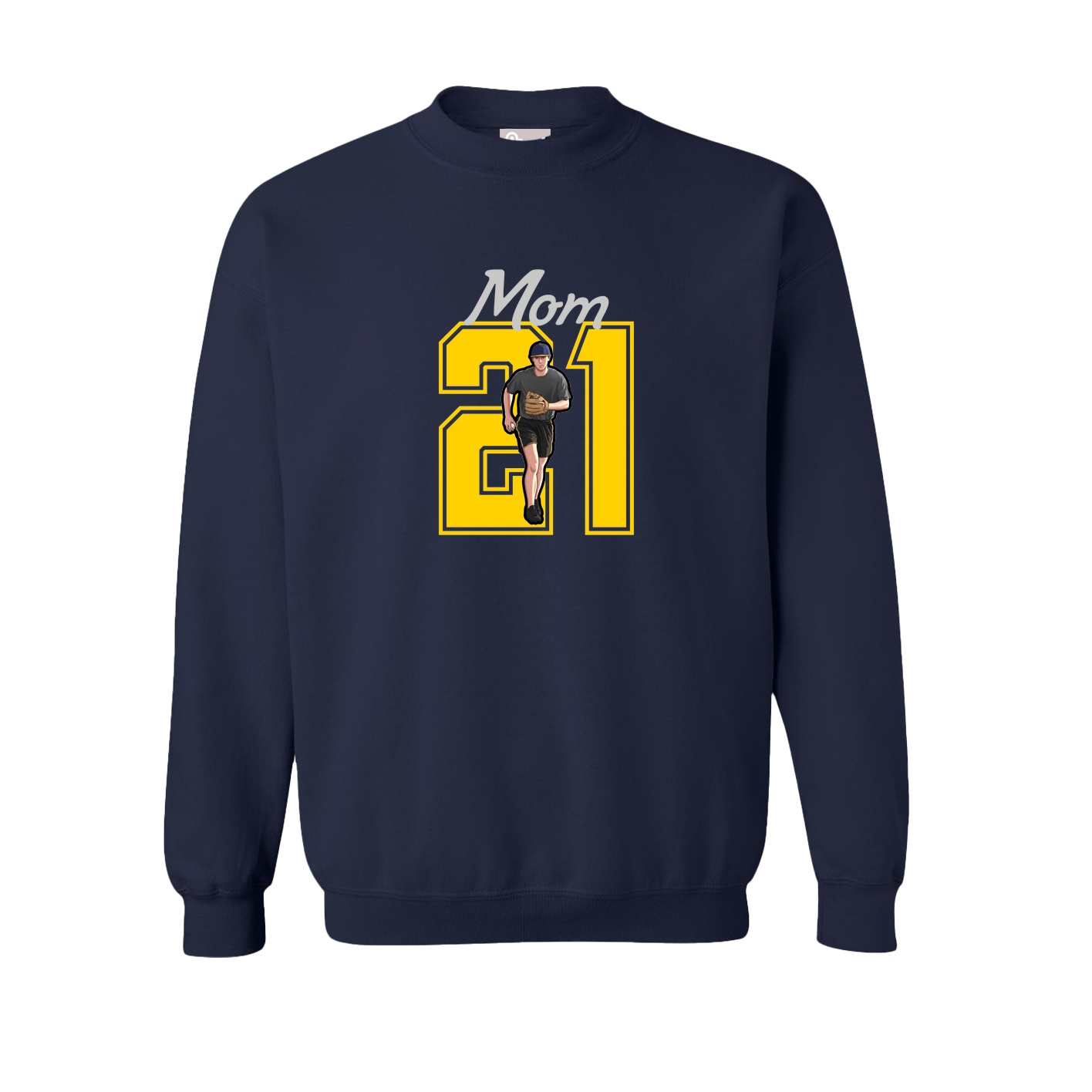 Fleece Crew — Mothers Day Shirsey in Navy