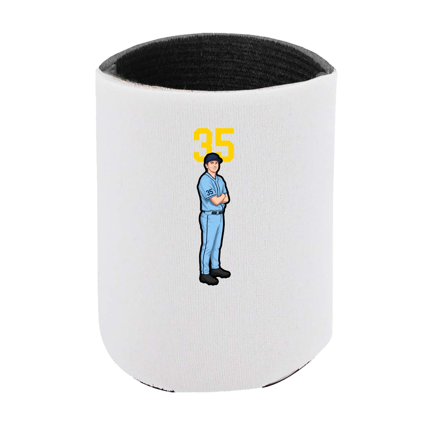 Can Holder — Number Top in White