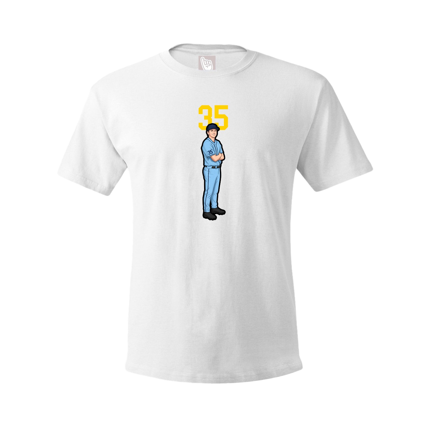 Tee — Number Top in White