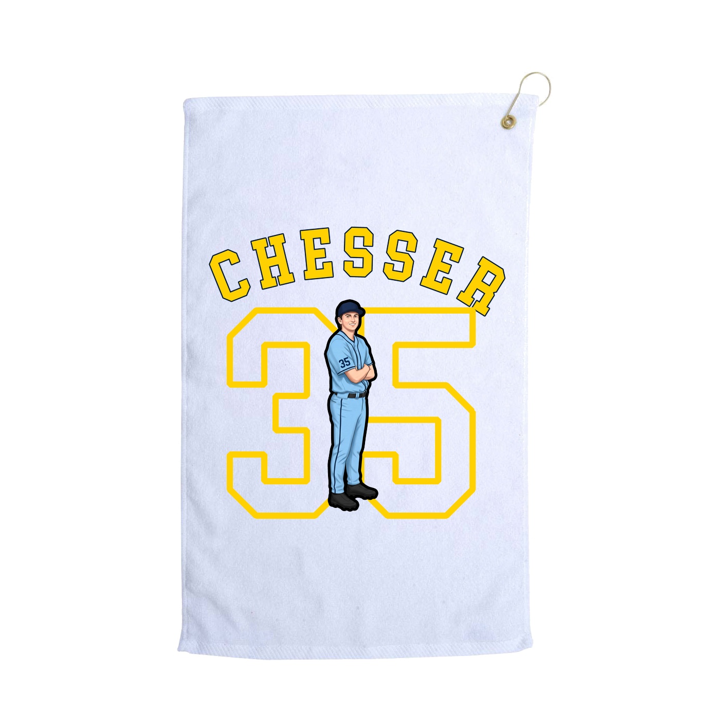 Golf Towel — Shirsey Arch in White