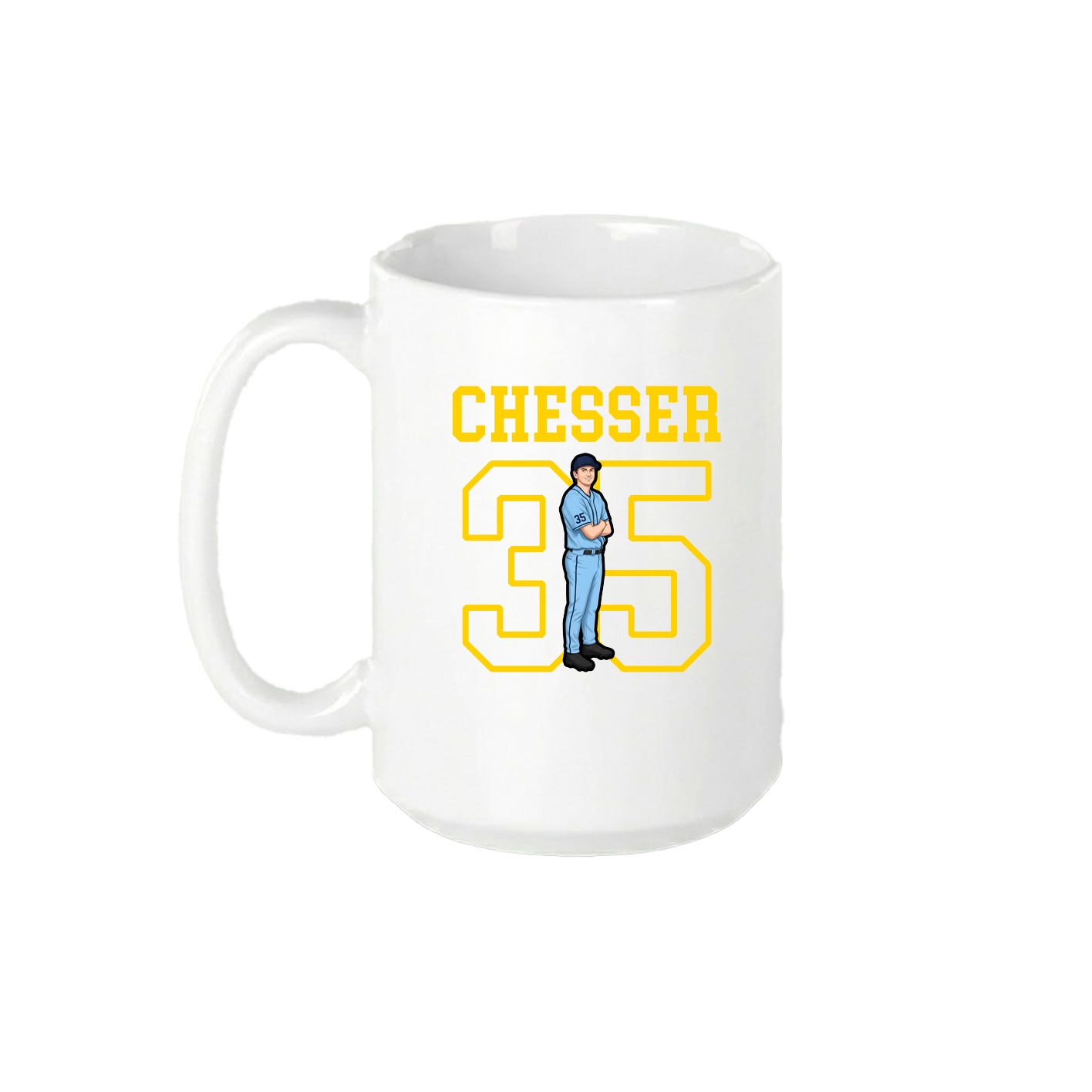 15oz Coffee Mug — Shirsey in White