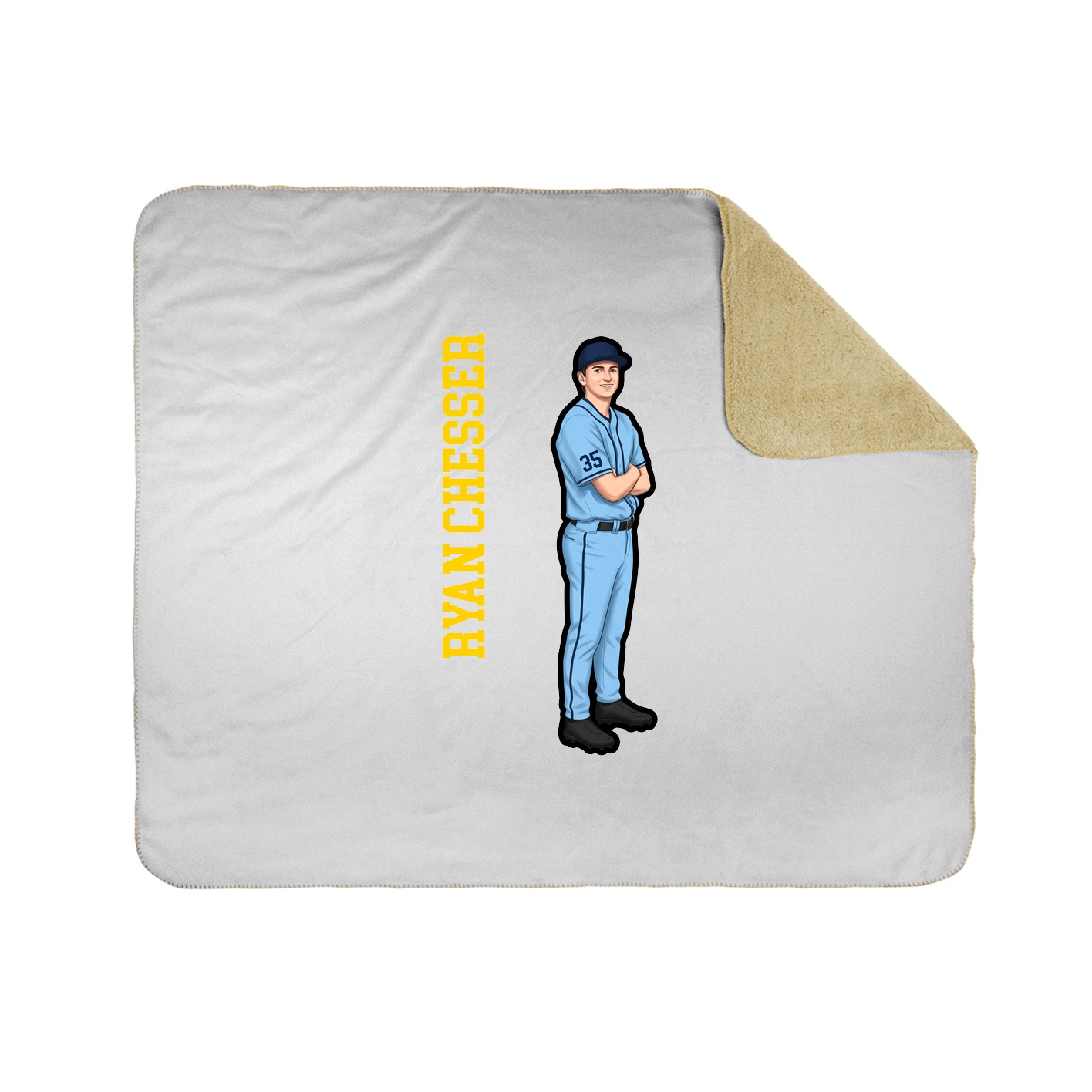 50x60 Sherpa Lined Throw Blanket