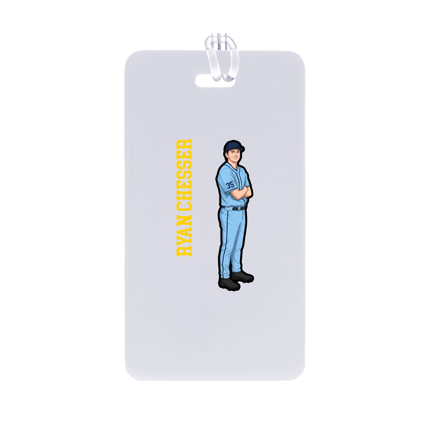 Bag Tag — Name Vertical in Classic