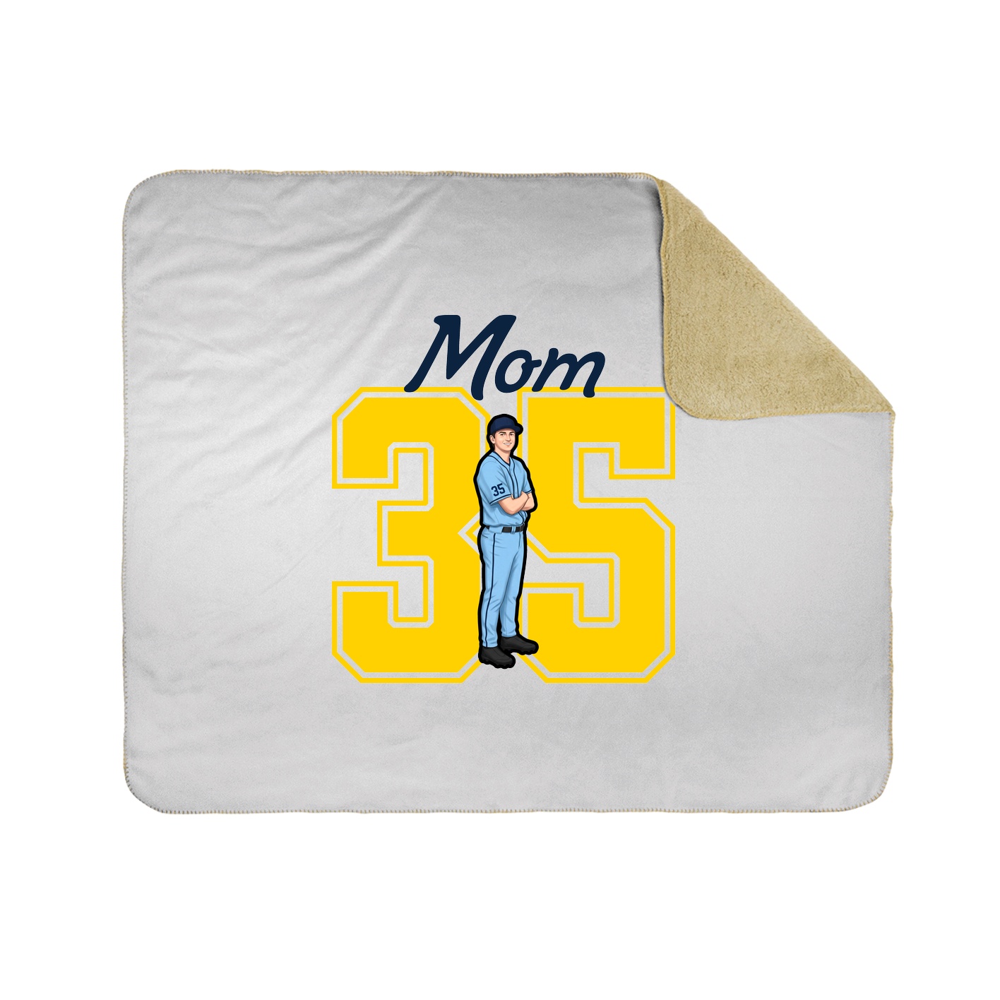 Throw Blanket — Mothers Day Shirsey in White