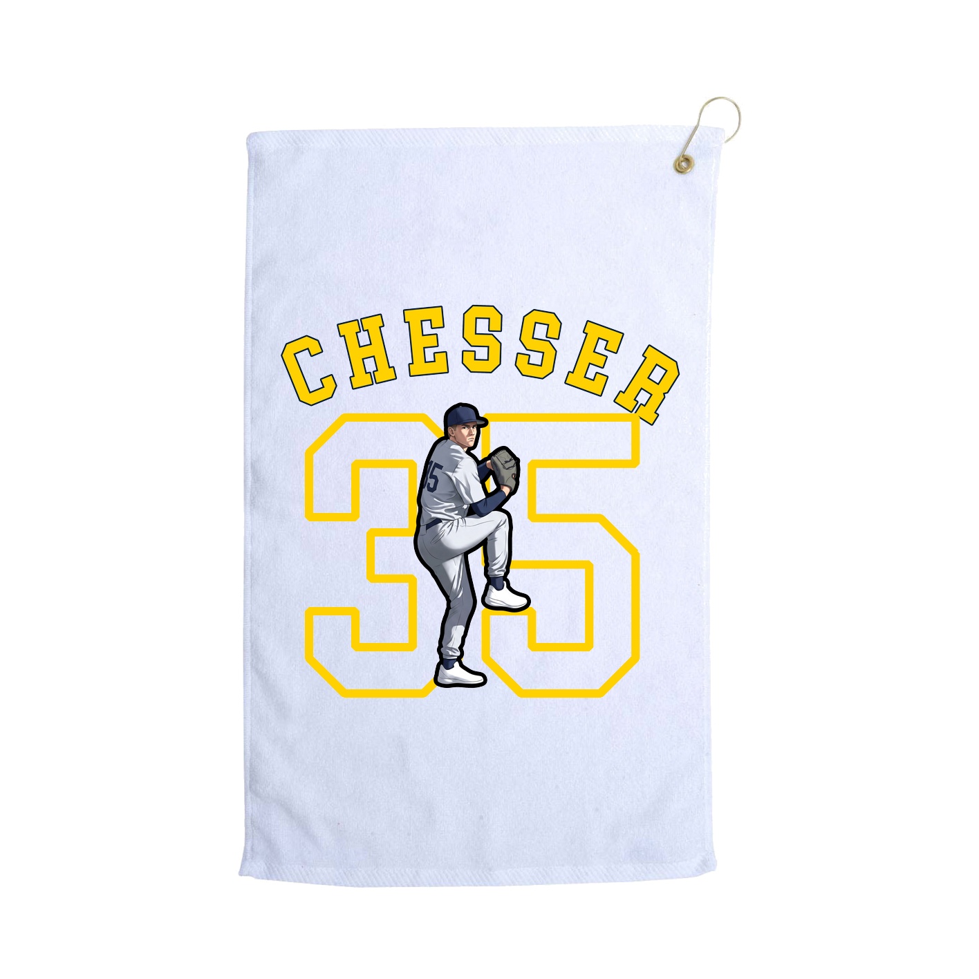 Golf Towel — Shirsey Arch in White