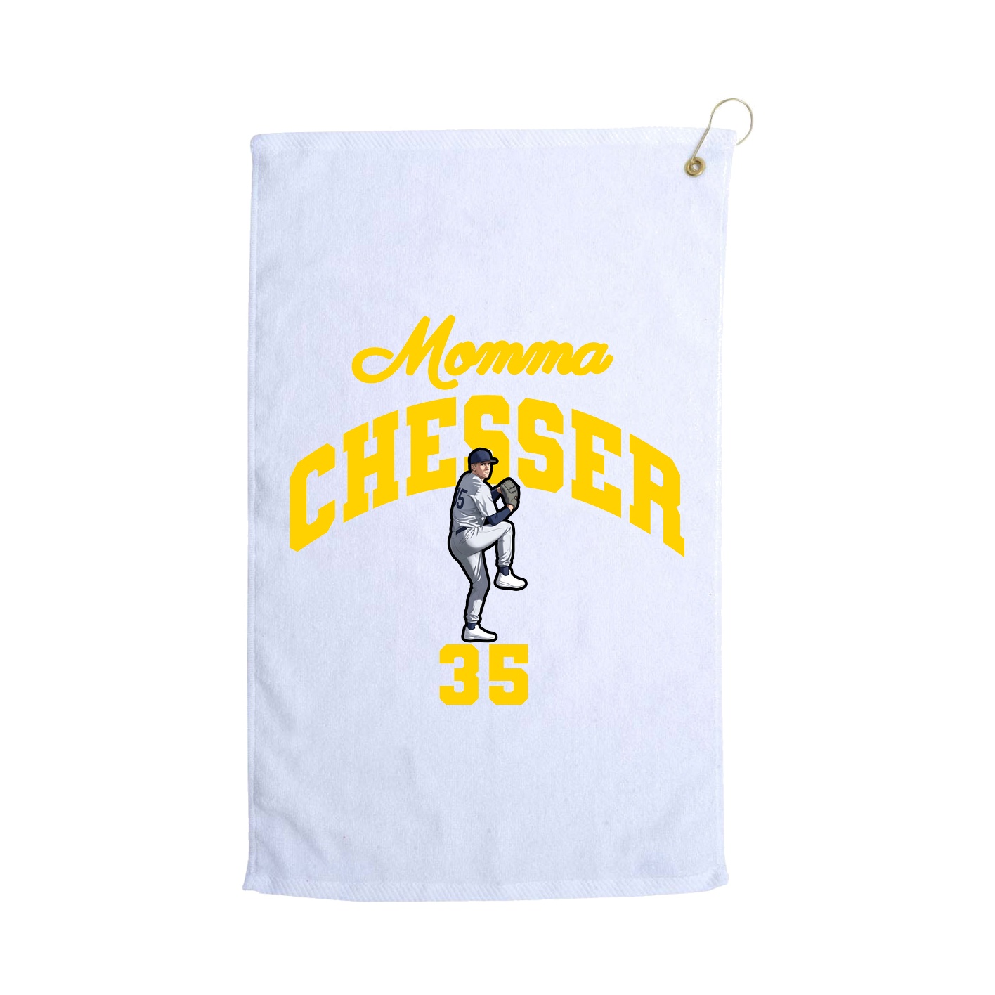 Golf Towel — Mothers Day Arch in White