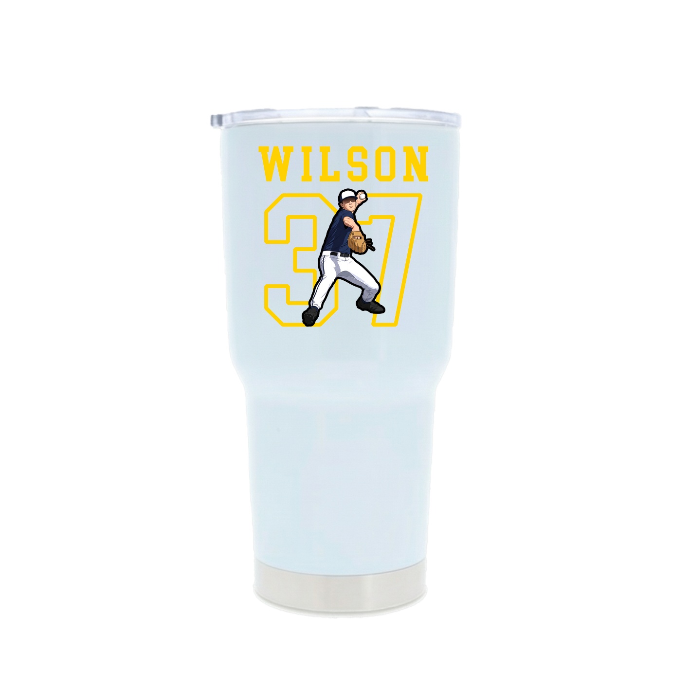 30oz Stainless Steel Tumbler — Shirsey in White