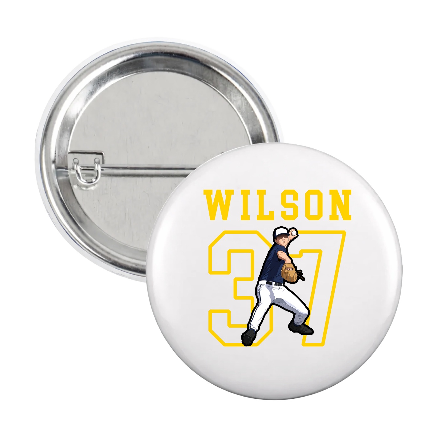 Game Day Button — Shirsey in White