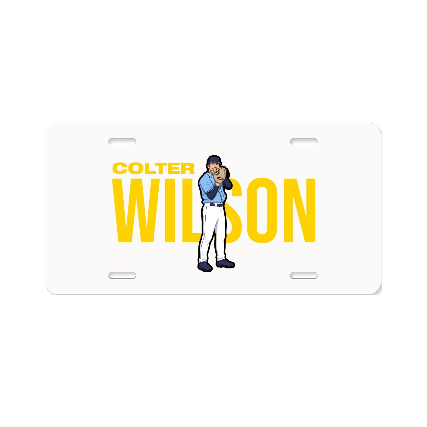 License Plate — Player Name in Classic