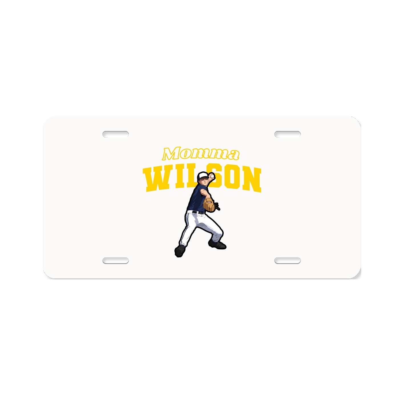 License Plate — Mothers Day Block in Classic