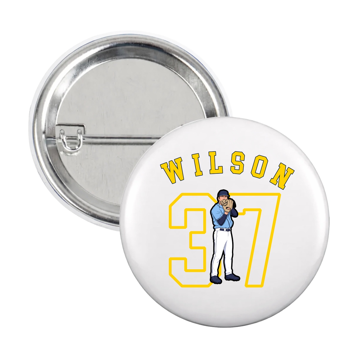 Game Day Button — Shirsey Arch in White