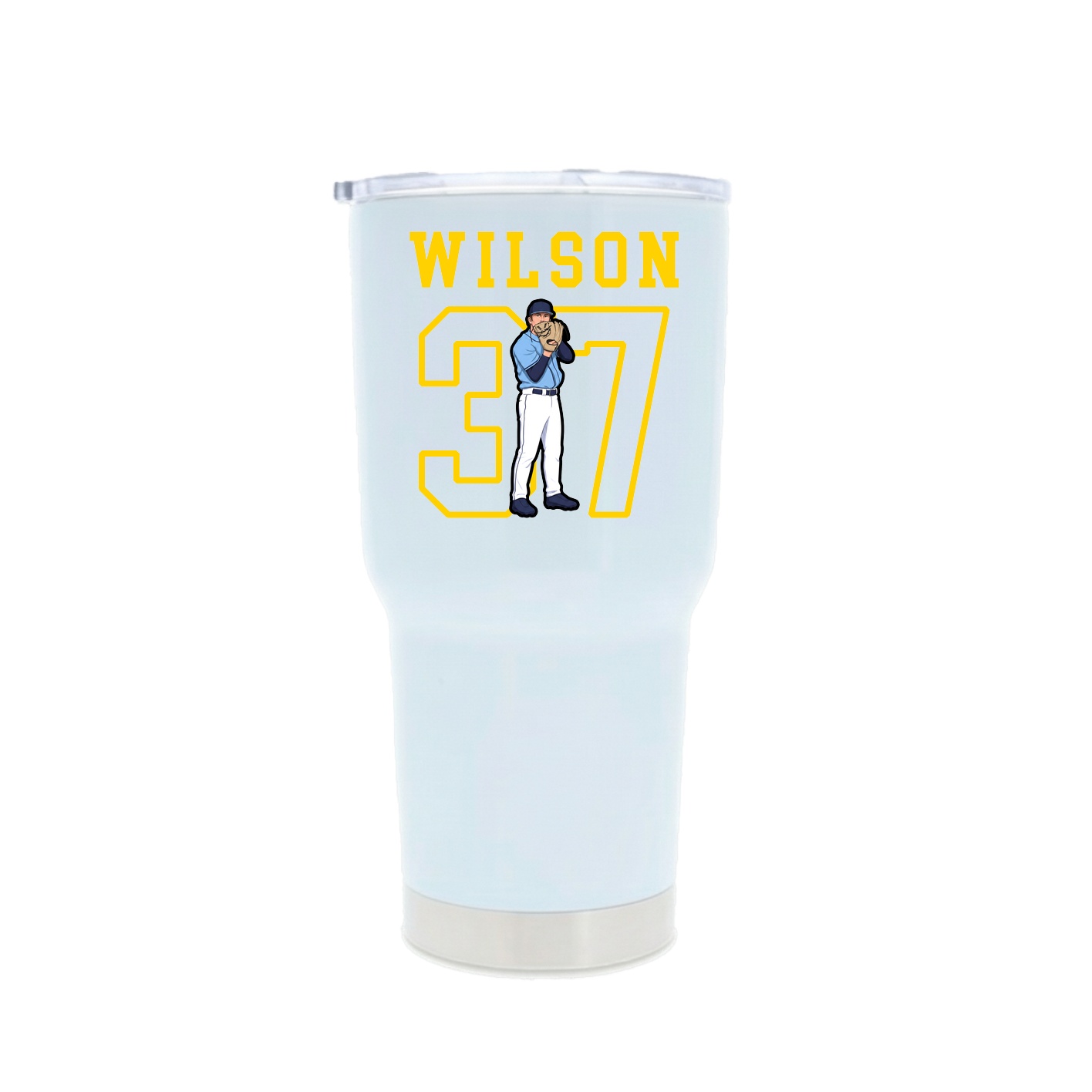 30oz Stainless Steel Tumbler — Shirsey in White