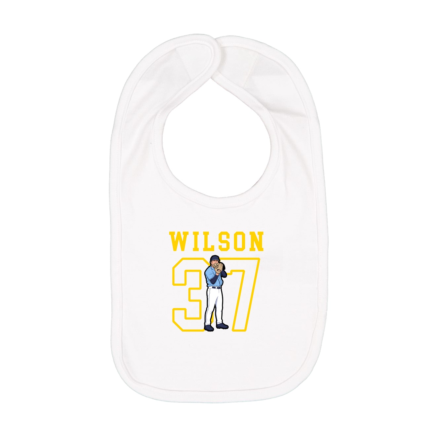 Infant Bib — Shirsey in White