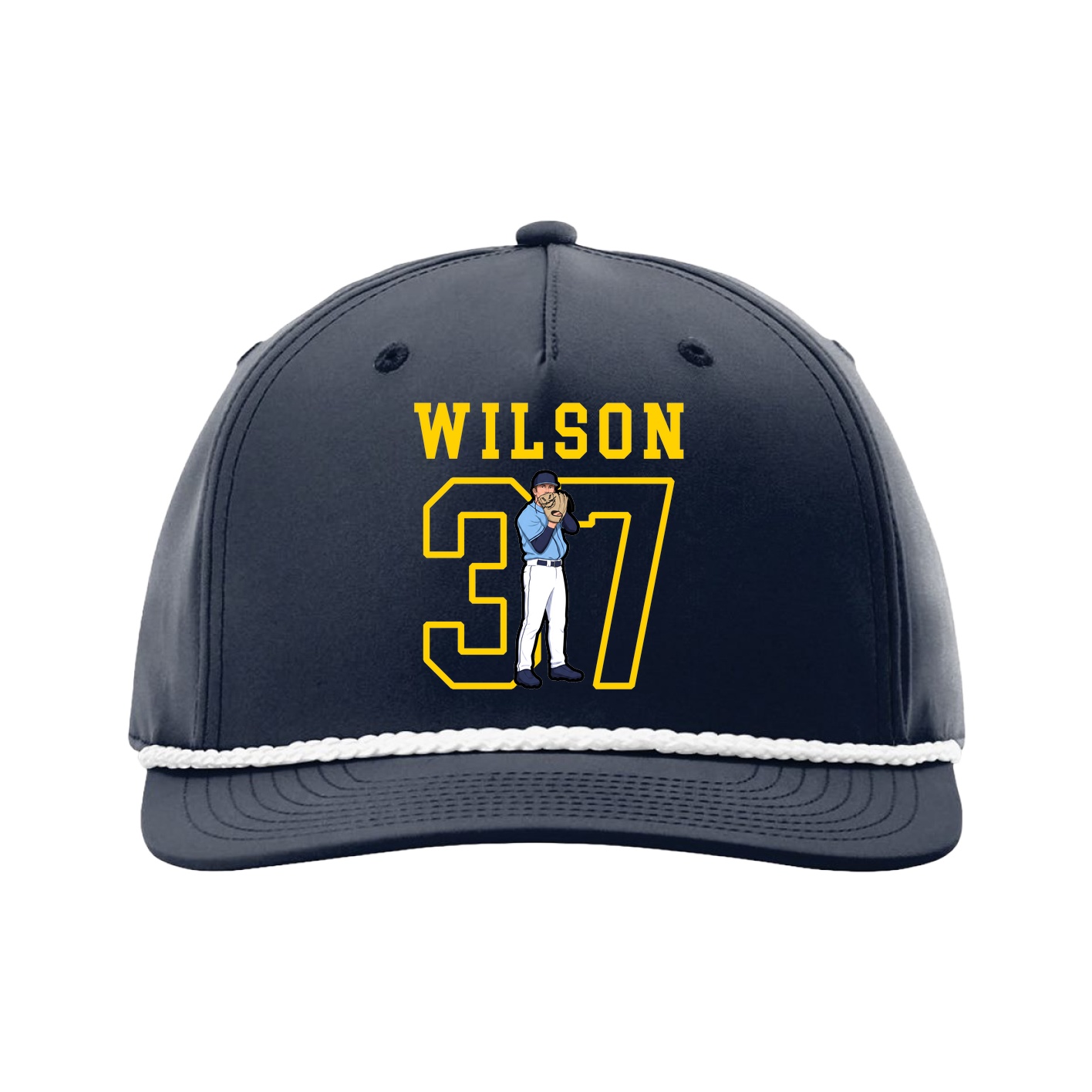 Five-Panel Classic Rope Cap — Shirsey in Navy