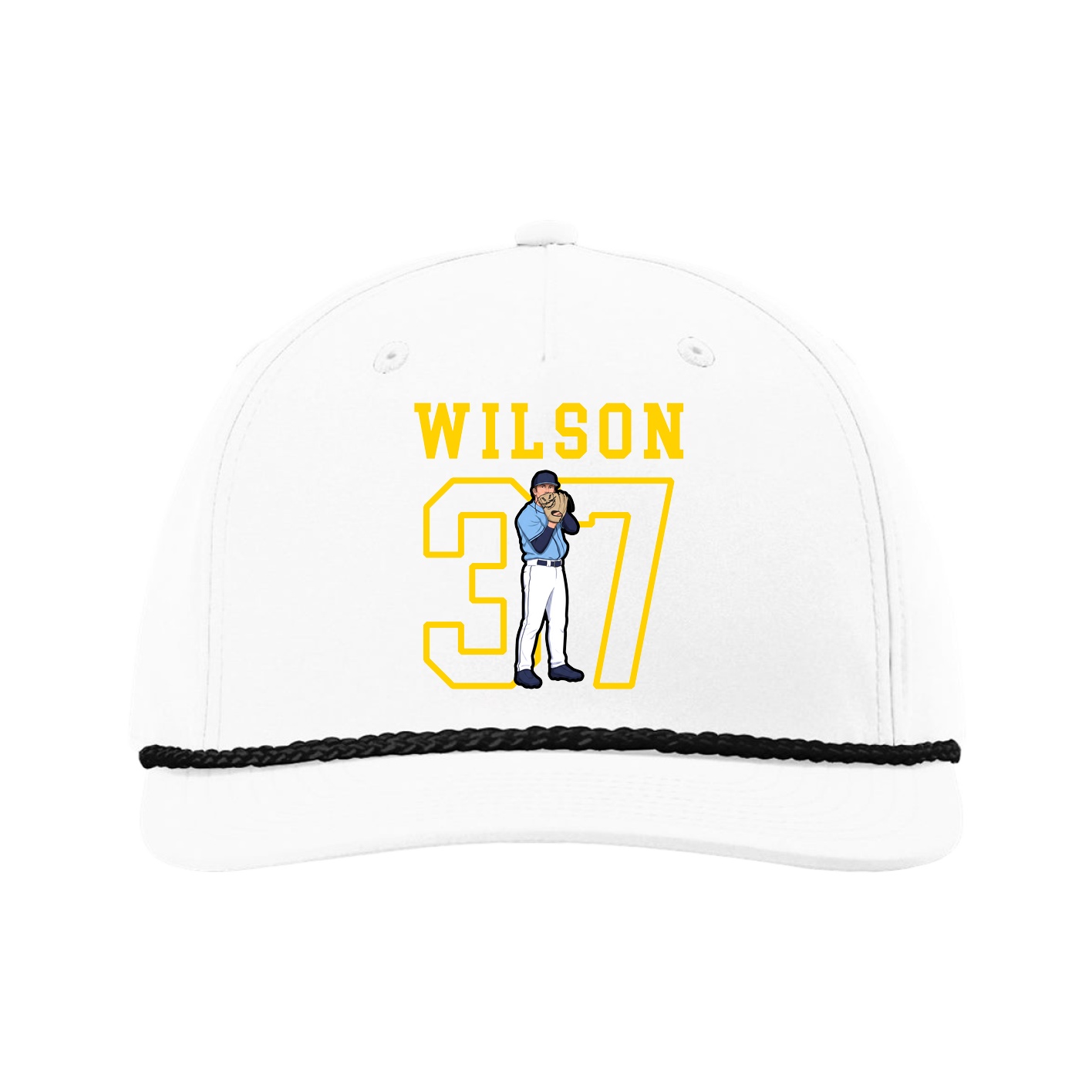 Five-Panel Classic Rope Cap — Shirsey in White