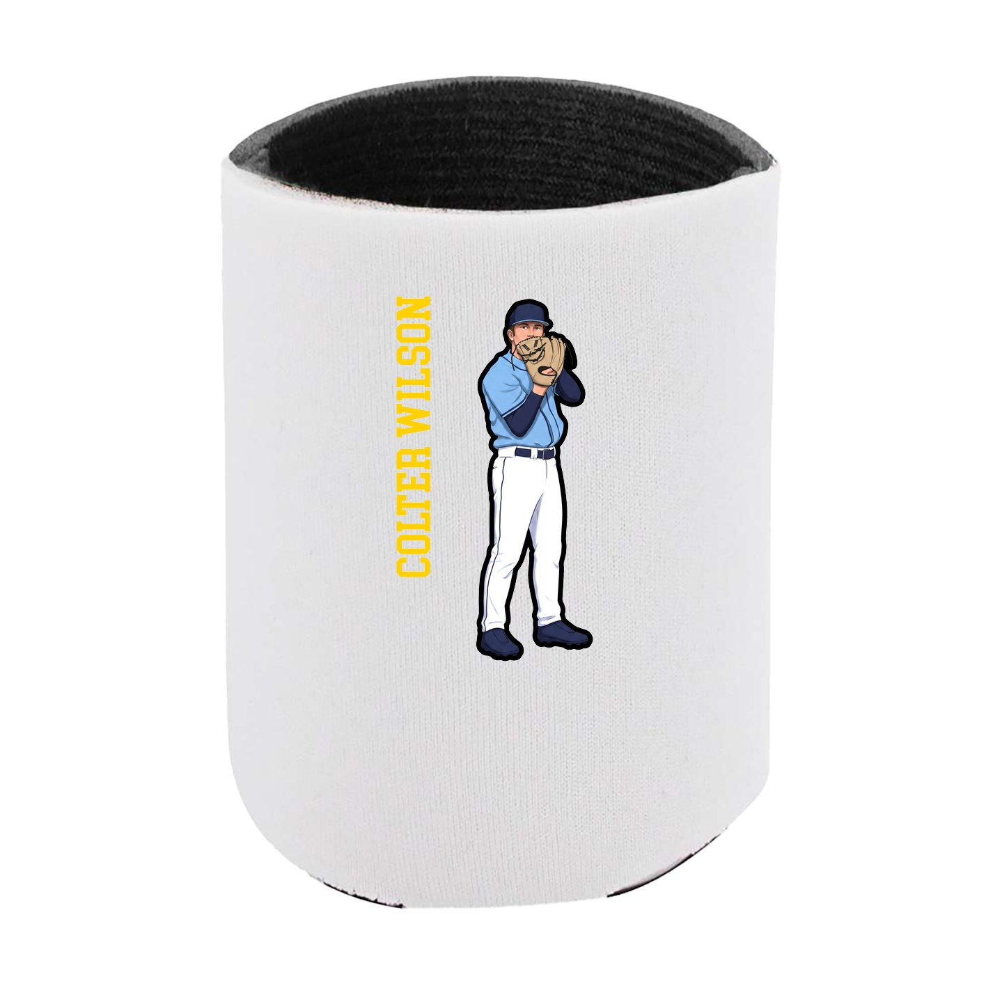 Can Holder — Name Vertical in White