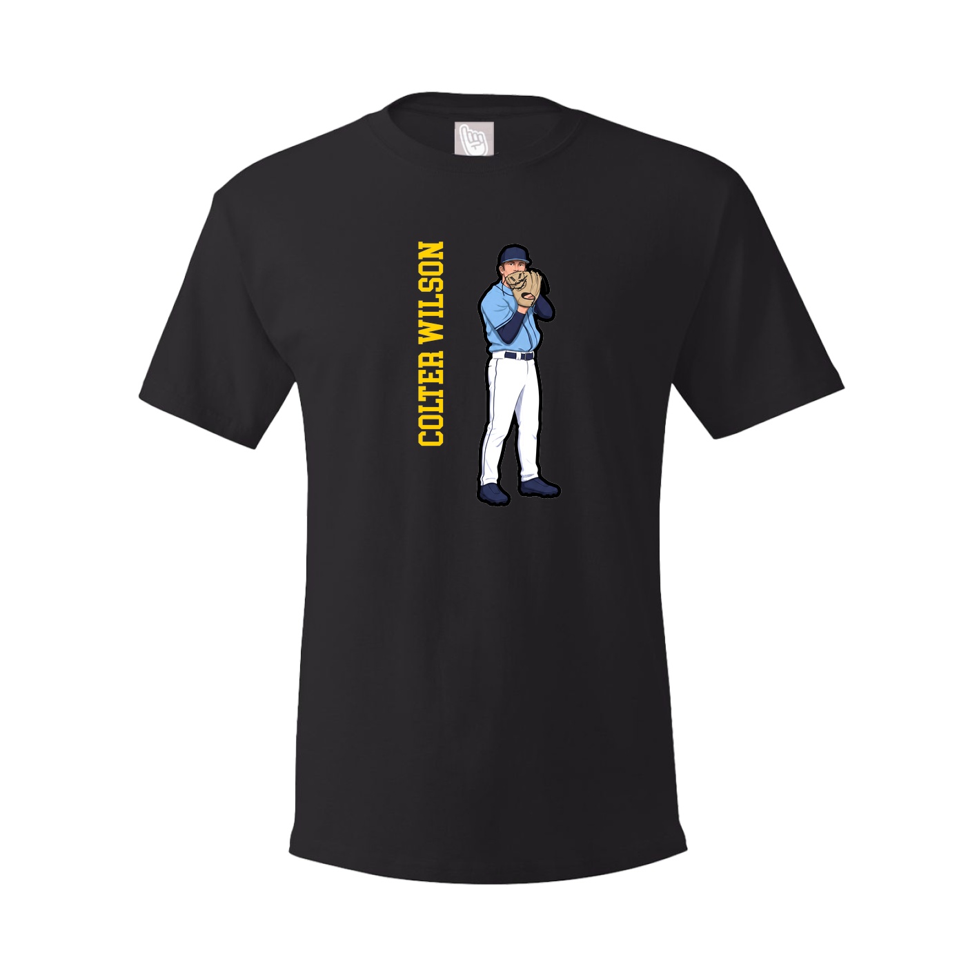 Tee — Name Vertical in Black