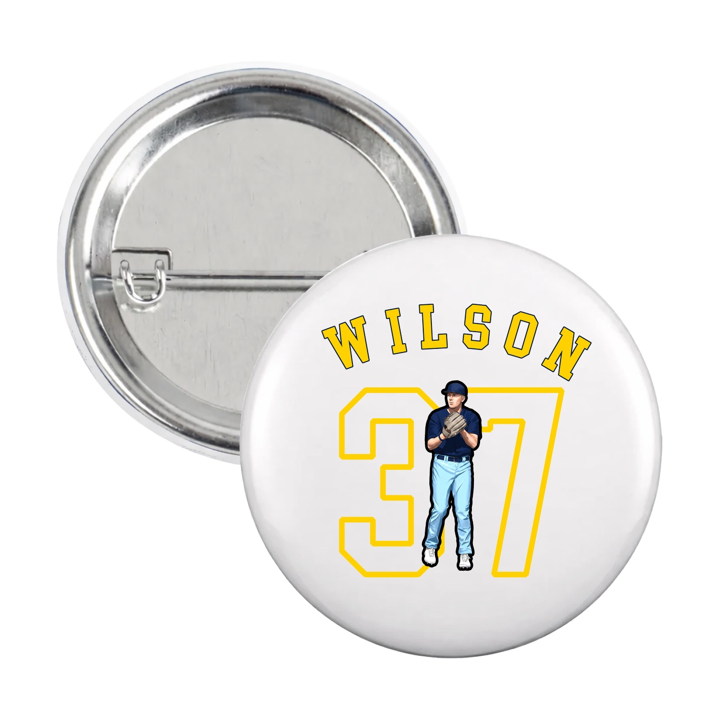 Game Day Button — Shirsey Arch in White