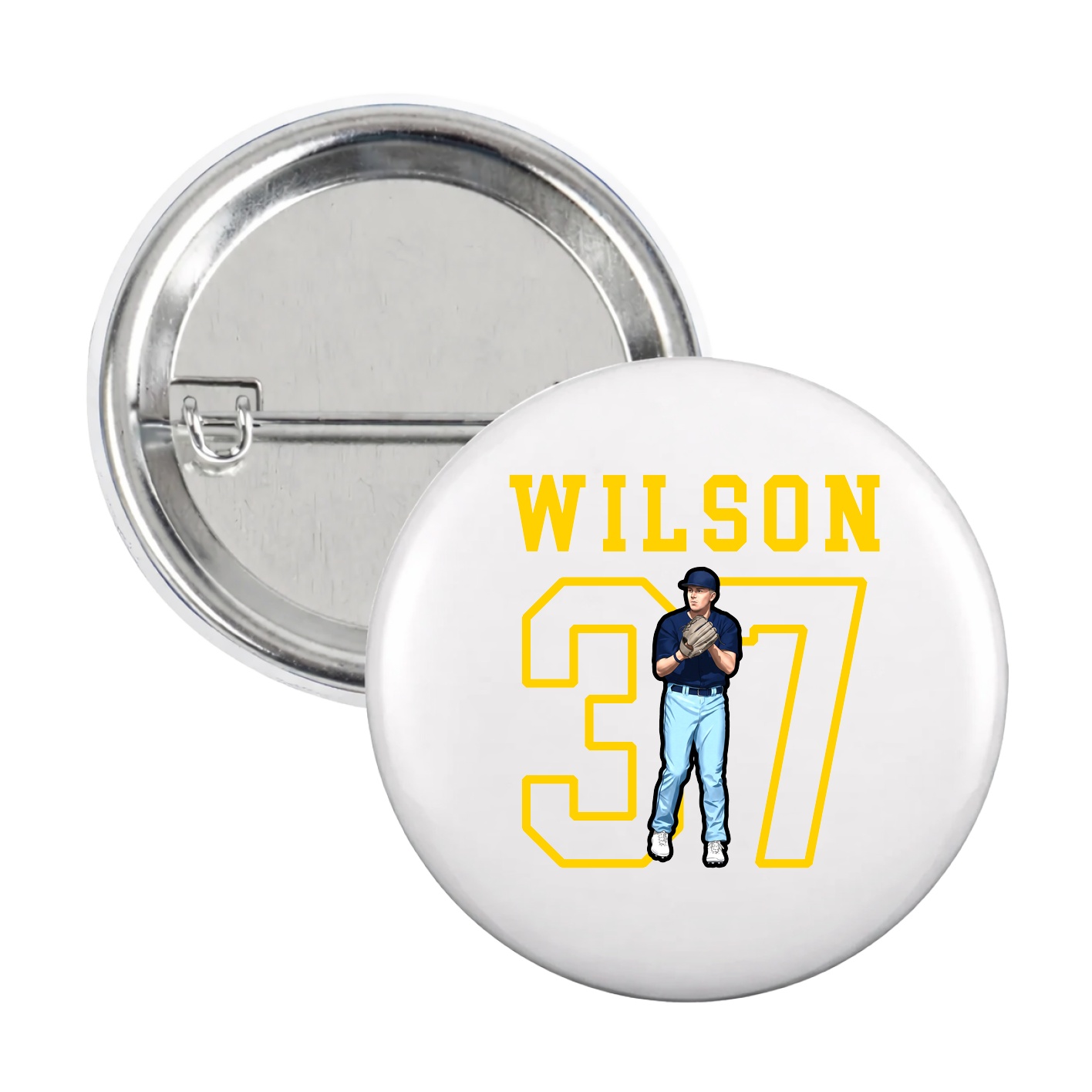 Game Day Button — Shirsey in White