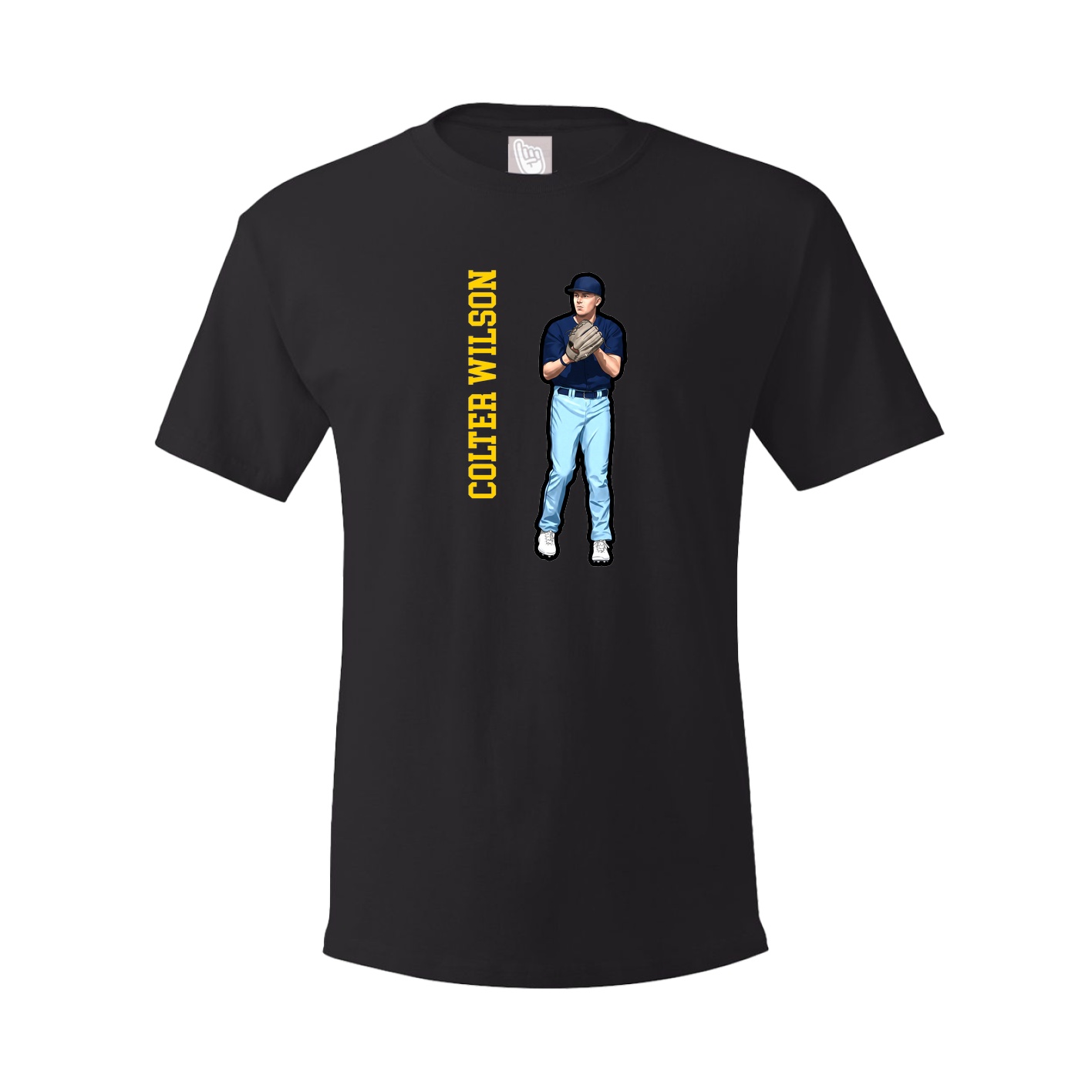 Tee — Name Vertical in Black