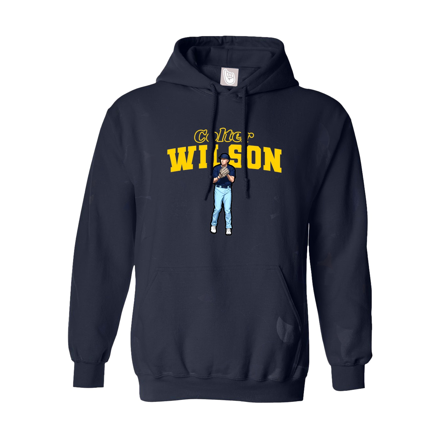 Hoodie — Name Arch in Navy