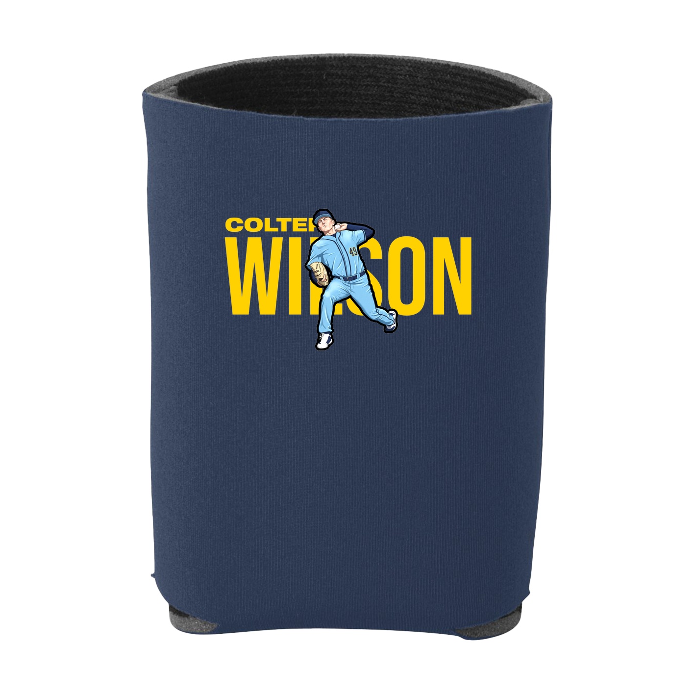 Can Holder — Player Name in Navy