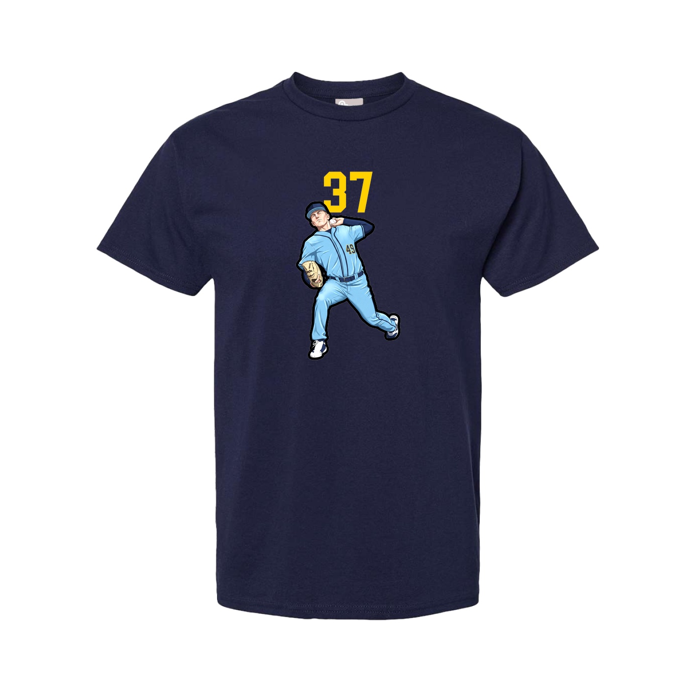 Youth Tee — Number Top in Navy