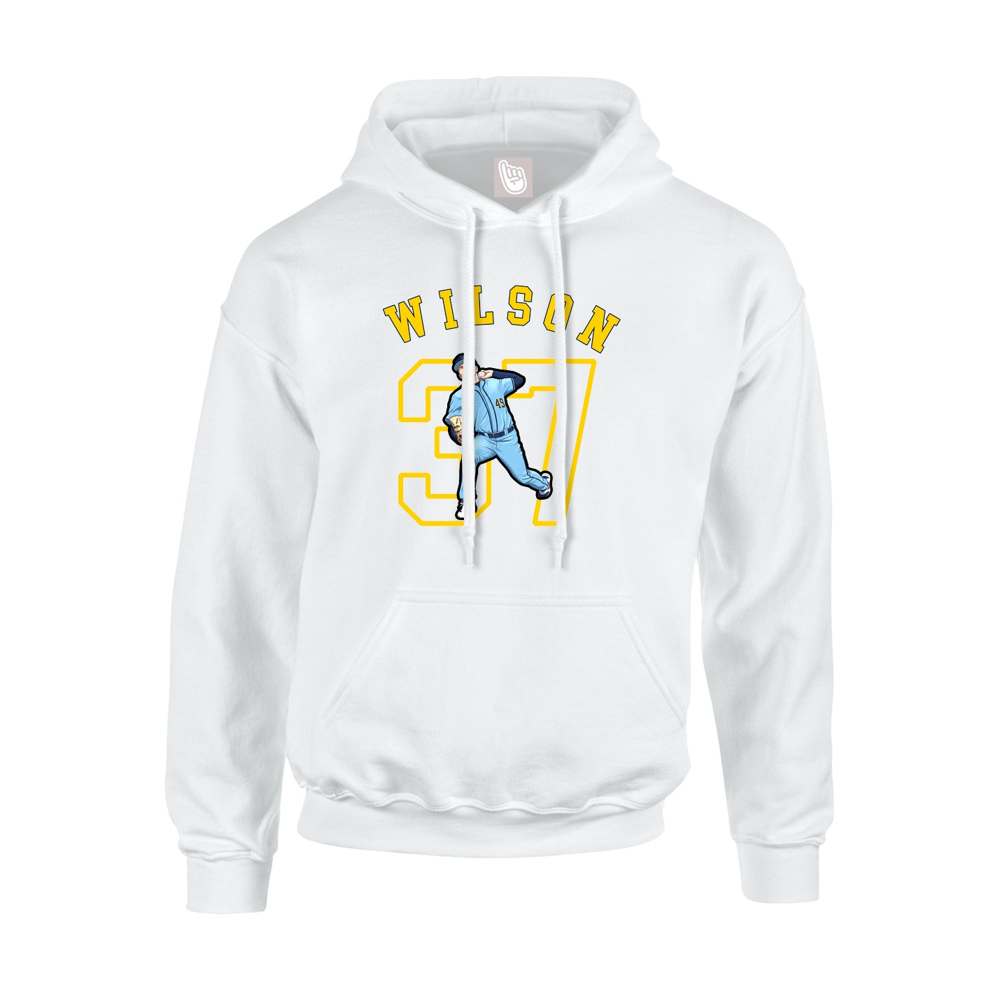 Hoodie — Shirsey Arch in White