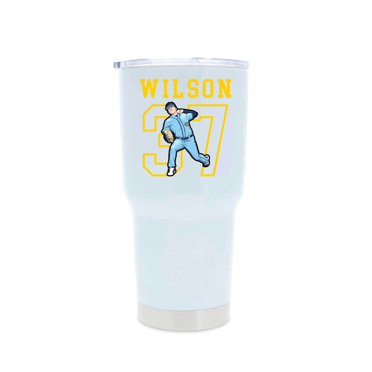 30oz Stainless Steel Tumbler — Shirsey in White