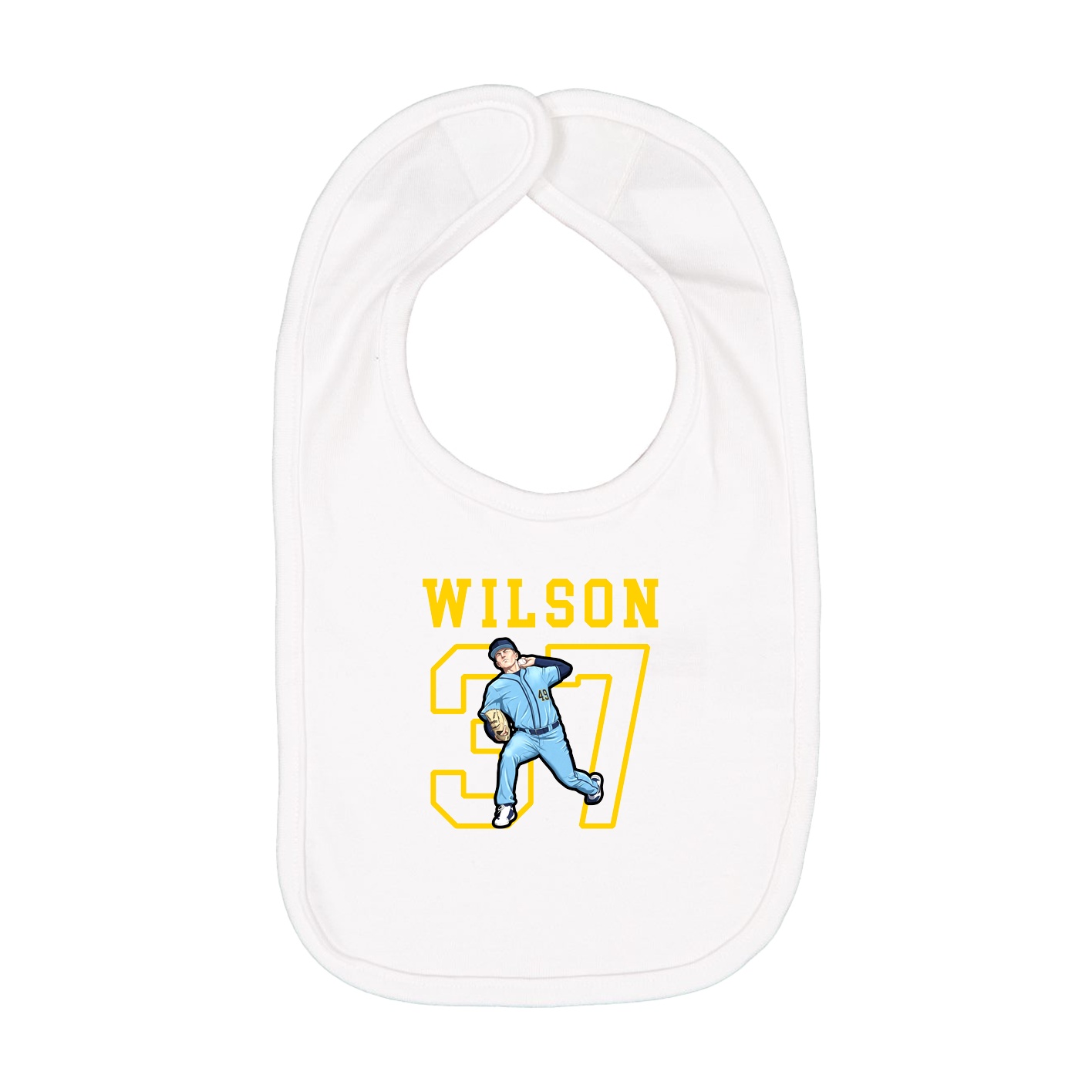 Infant Bib — Shirsey in White