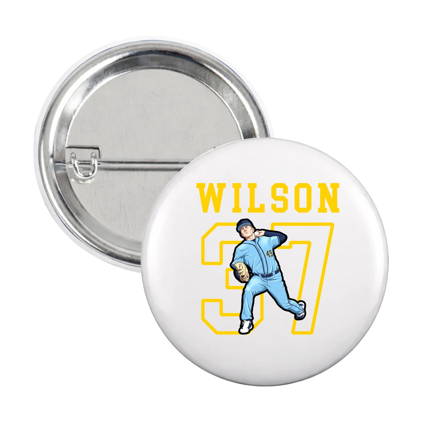 Game Day Button — Shirsey in White