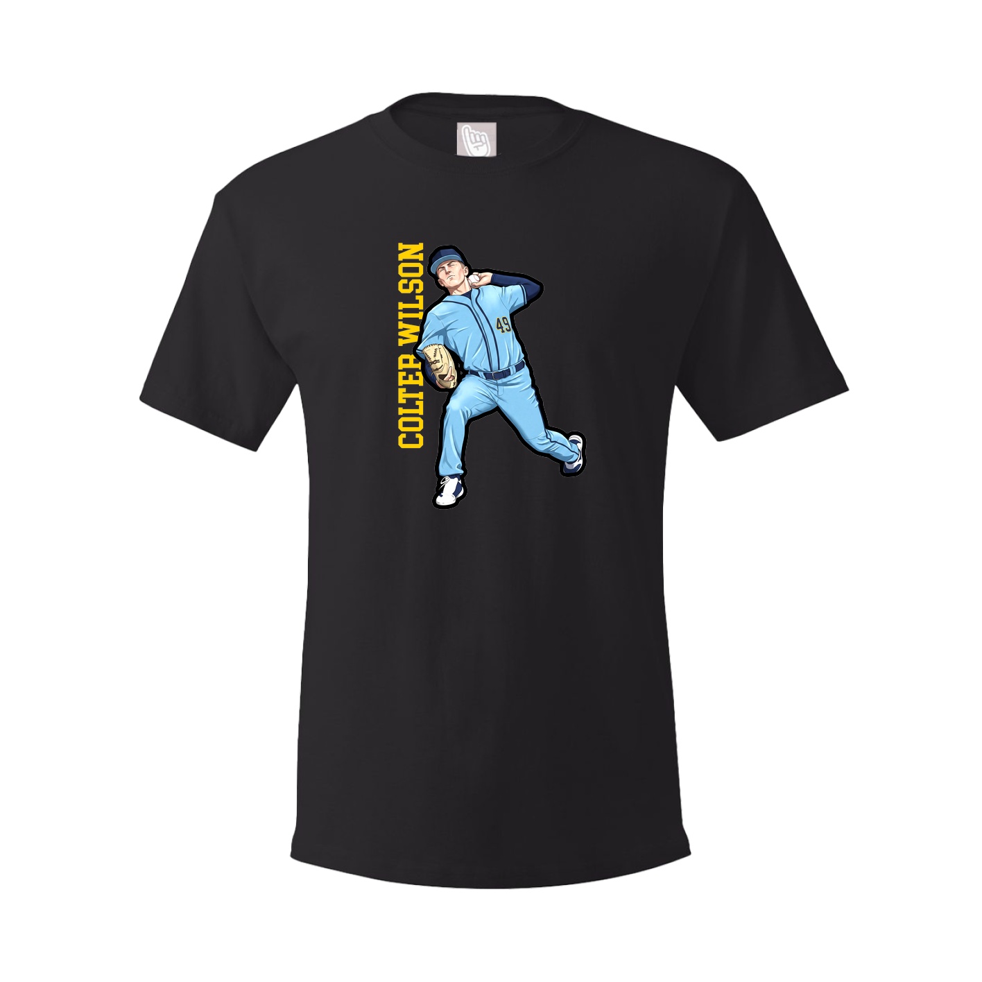 Tee — Name Vertical in Black