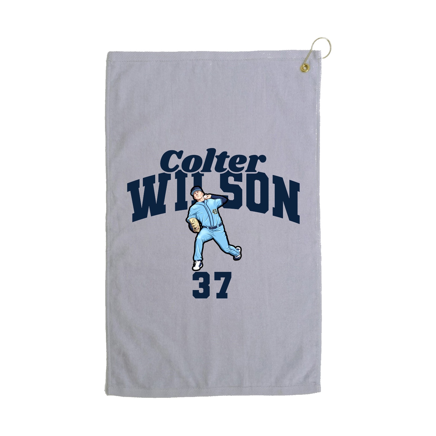 Golf Towel — Signature Arch in Grey