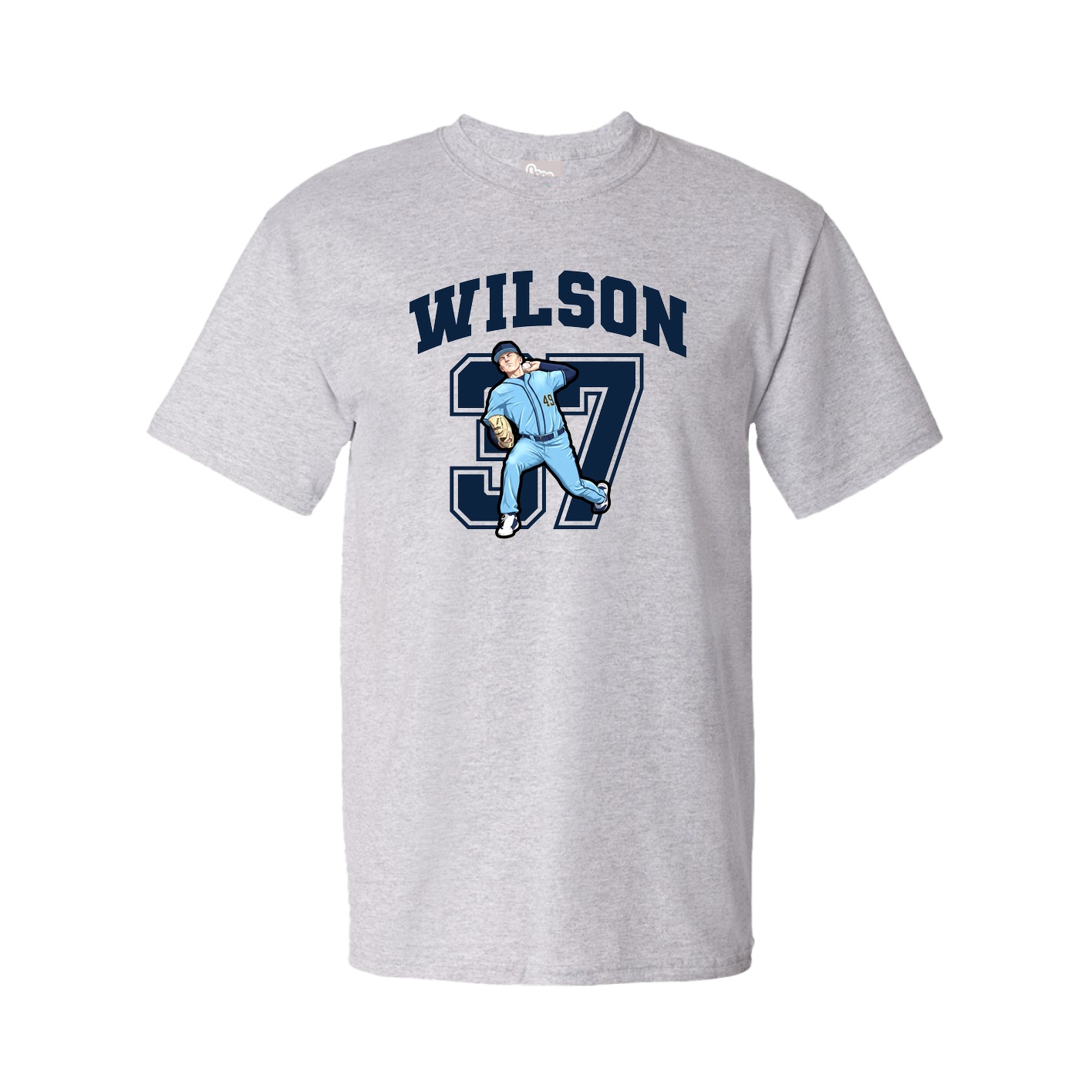 Youth Tee — Number in Grey