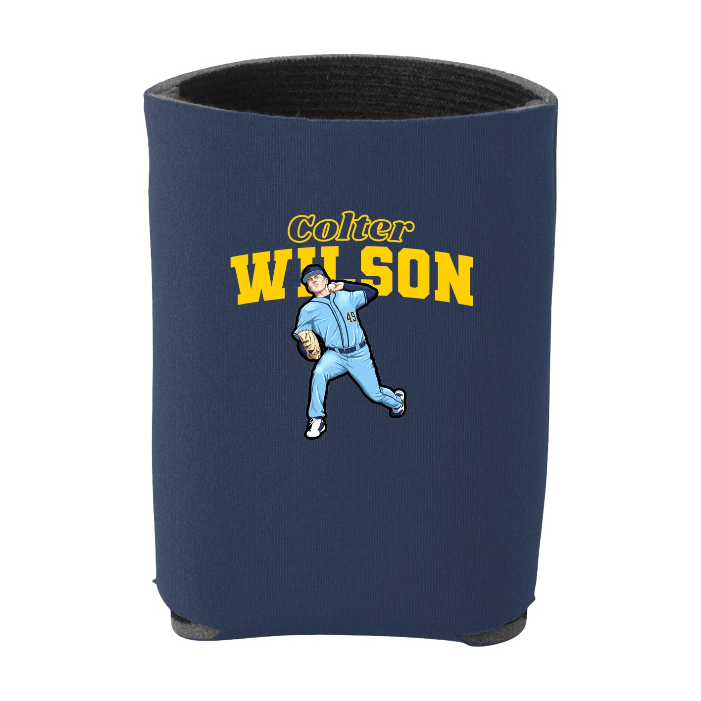 Can Holder — Name Arch in Navy