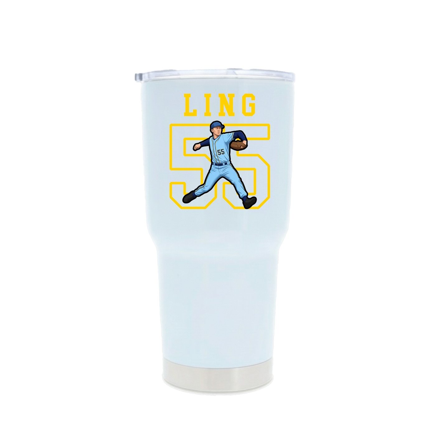 30oz Stainless Steel Tumbler — Shirsey in White