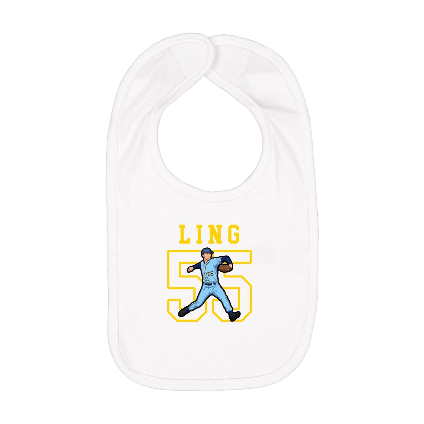 Infant Bib — Shirsey in White